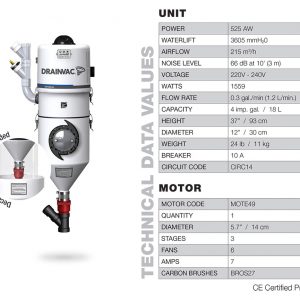 Automatik central vacuum - 525 AW