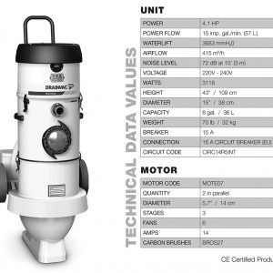 Portable Central Vacuum – ProXtrak 4.1 HP