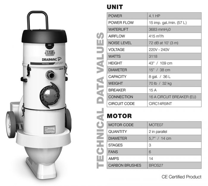 Portable Central Vacuum – ProXtrak 4.1 HP