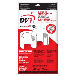 Disposable 2-ply Paper Dust Bags (SAC14)